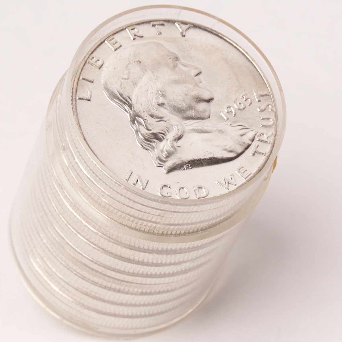 1963 Franklin Silver Half Dollar Roll BU - Numismax