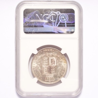 1876 Great Britain Half Crown NGC MS62 - Image 6