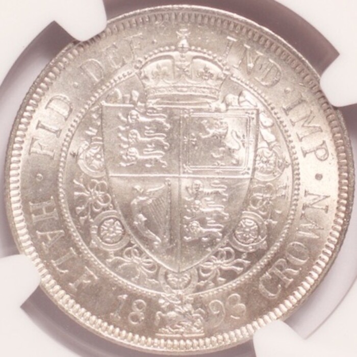 1893 Great Britain Half Crown NGC MS64 - Image 4