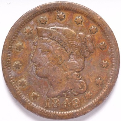 1848 Large Cent Braided Hair - Image 5