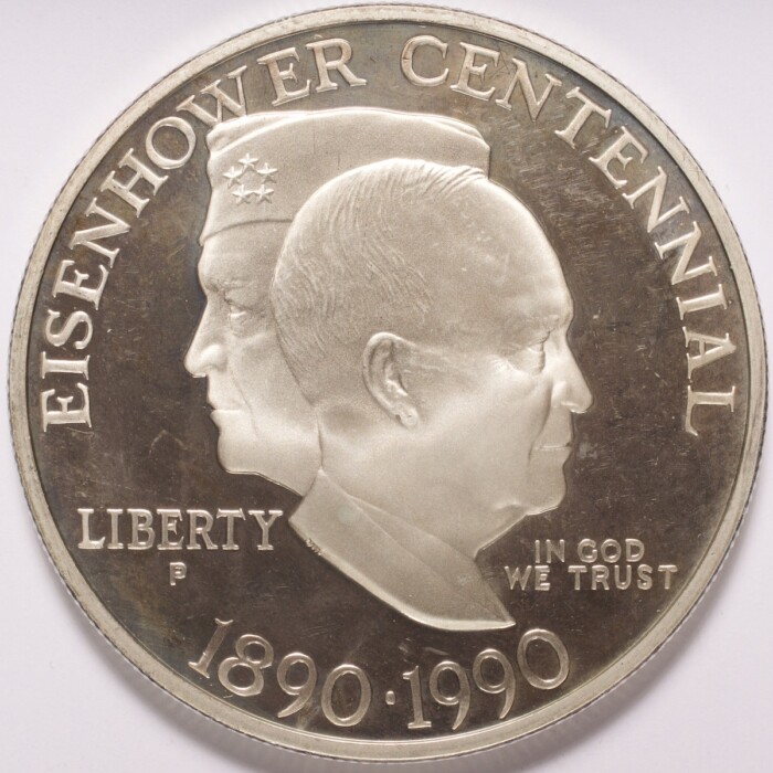 1990 Eisenhower Commemorative Proof Silver Dollar Loose