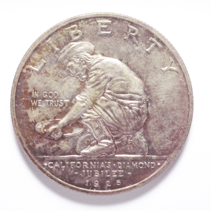 1925-S California Diamond Jubilee Commemorative Silver Half Dollar