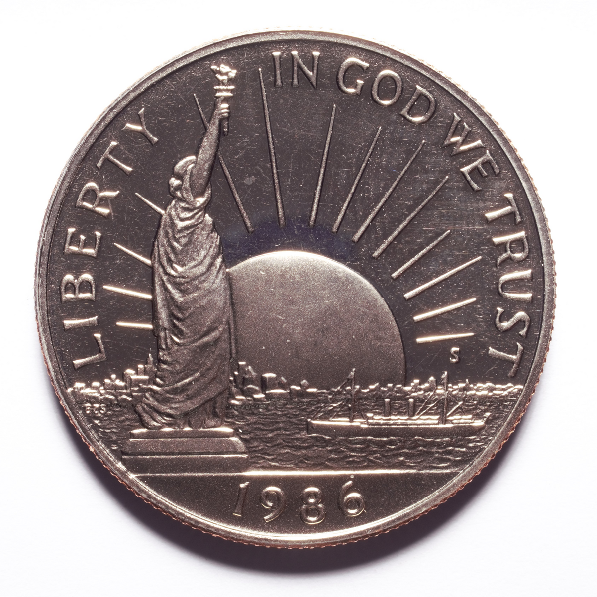 1986-S Liberty Commemorative Half Dollar Proof Loose - Image 5