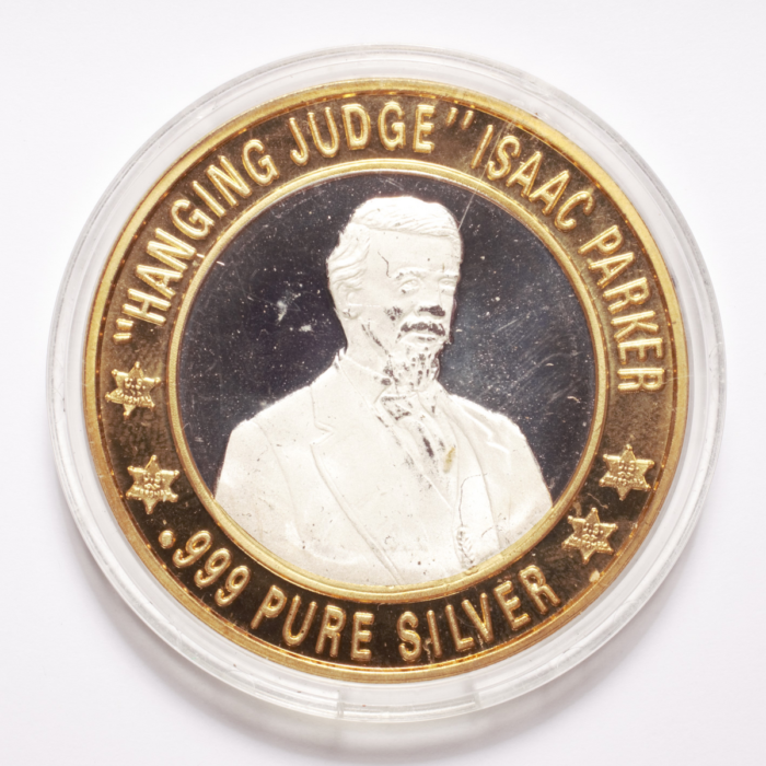 "Hanging Judge" Isaac Parker $10 Limited Edition Lawmen Series Silver Gaming Token