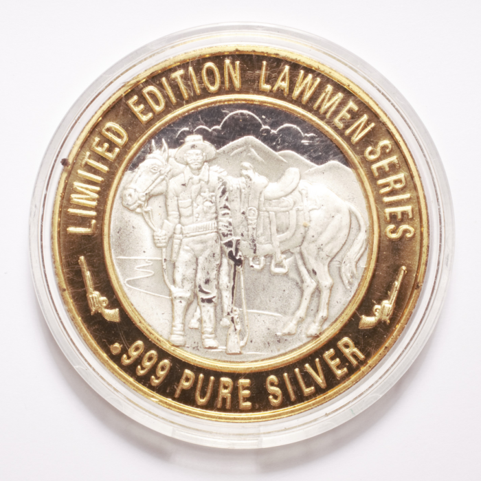 "Hanging Judge" Isaac Parker $10 Limited Edition Lawmen Series Silver Gaming Token - Image 2