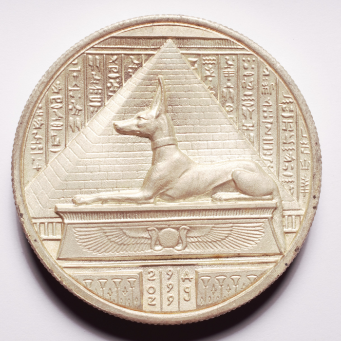 Anubis Silver 2oz Round Pure - Image 2