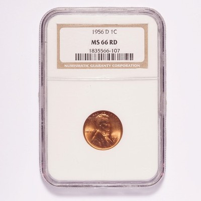 1956-D Lincoln Wheat Cent NGC MS66 RD - Image 9
