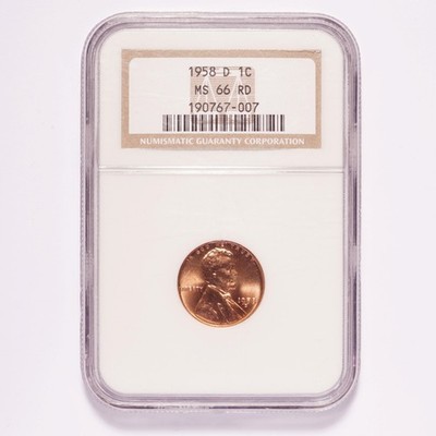 1958-D Lincoln Wheat Cent NGC MS66 RD - Image 7