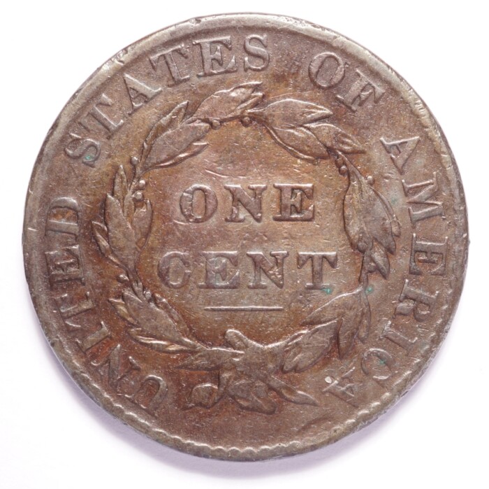 1823 Large Cent Coronet Head 3 Over 2 - Image 2