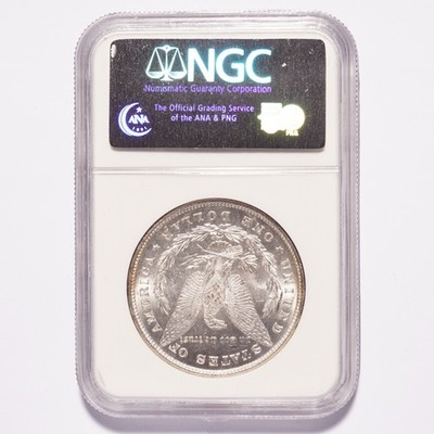 1878 Morgan Silver Dollar 8-Tail Feather NGC MS63 - Image 4