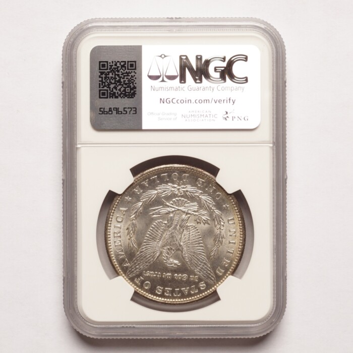 1890-CC Morgan Silver Dollar NGC MS 62 - Image 2