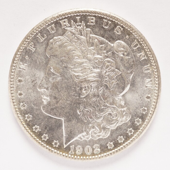 1902-O Morgan Silver Dollar BU