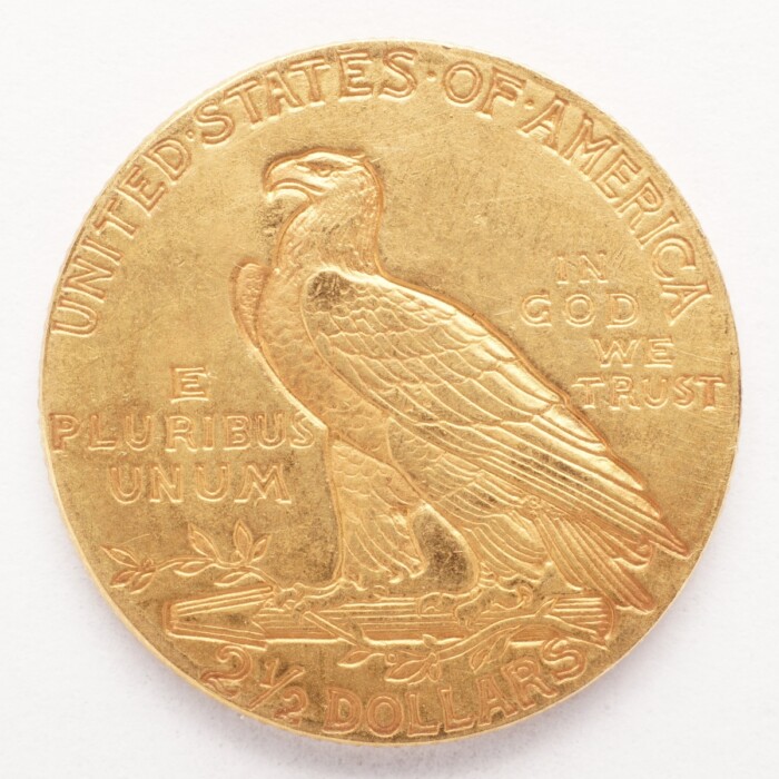 1911 Indian $2.50 Gold Quarter Eagle - Image 2