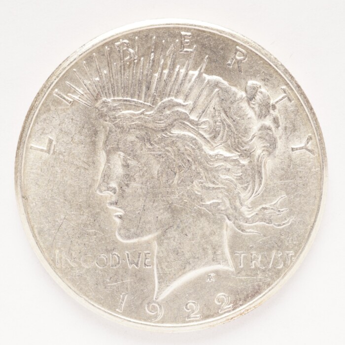 1922-S Peace Silver Dollar AU