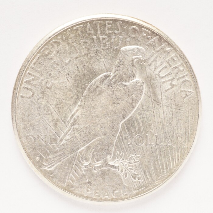 1922-S Peace Silver Dollar AU - Image 2