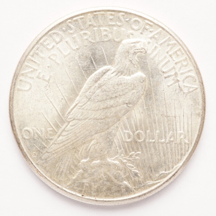 1922-S Peace Silver Dollar AU/BU - Image 2