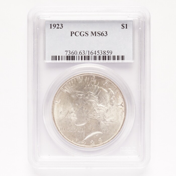 1923 Peace Silver Dollar PCGS MS63