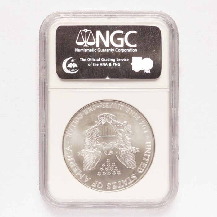 1996 Silver American Eagle Dollar NGC MS69 - Image 2