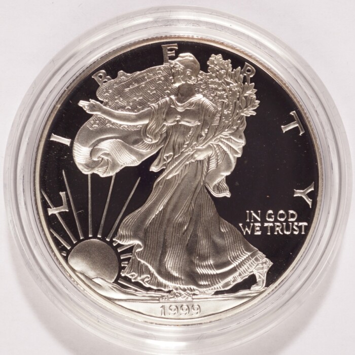 1999-P Silver American Eagle Dollar Proof - Image 2