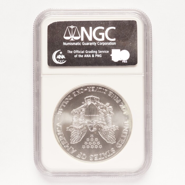 2002 Silver American Eagle Dollar NGC MS69 - Image 2