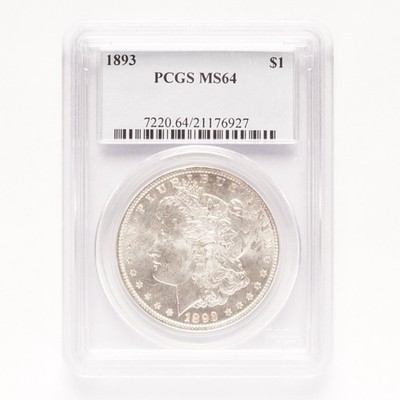 1893 Morgan Silver Dollar PCGS MS64 - Image 3