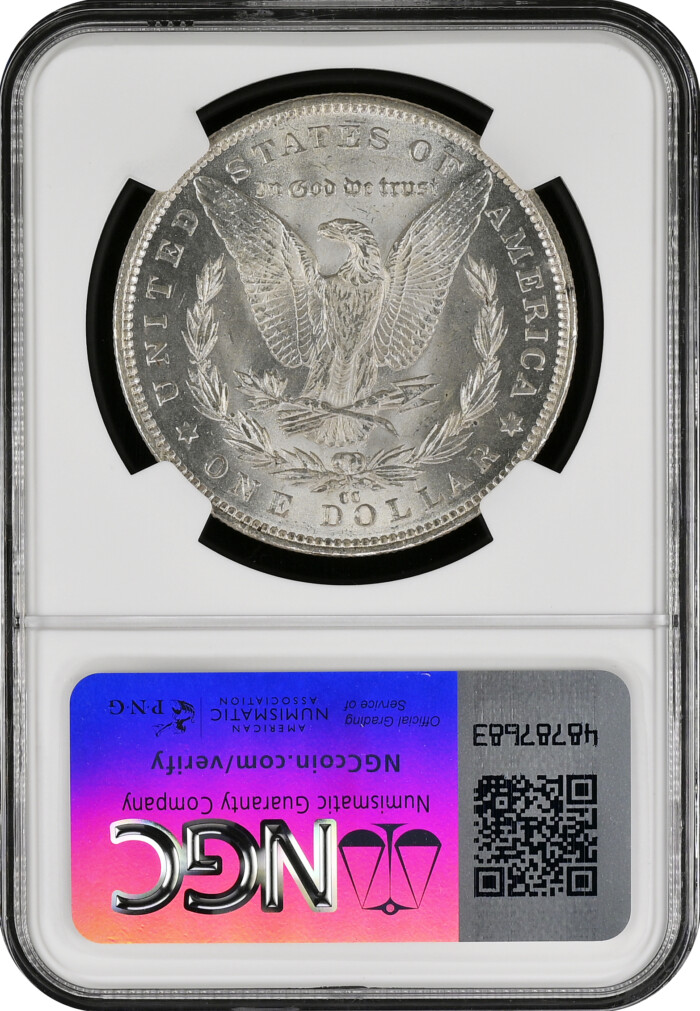 1891-CC Morgan Silver Dollar NGC MS62 VAM-3 Spitting Eagle - Image 2