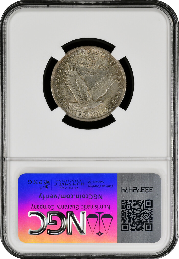 1917 Liberty Standing Silver Quarter Type 1 NGC AU55 FH - Image 2