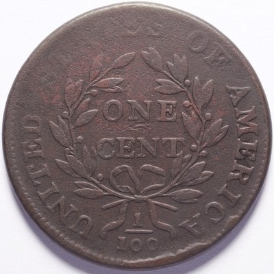 1800 Large Cent Draped Bust 80 over 79 - Image 4