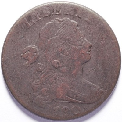 1800 Large Cent Draped Bust 80 over 79 - Image 3