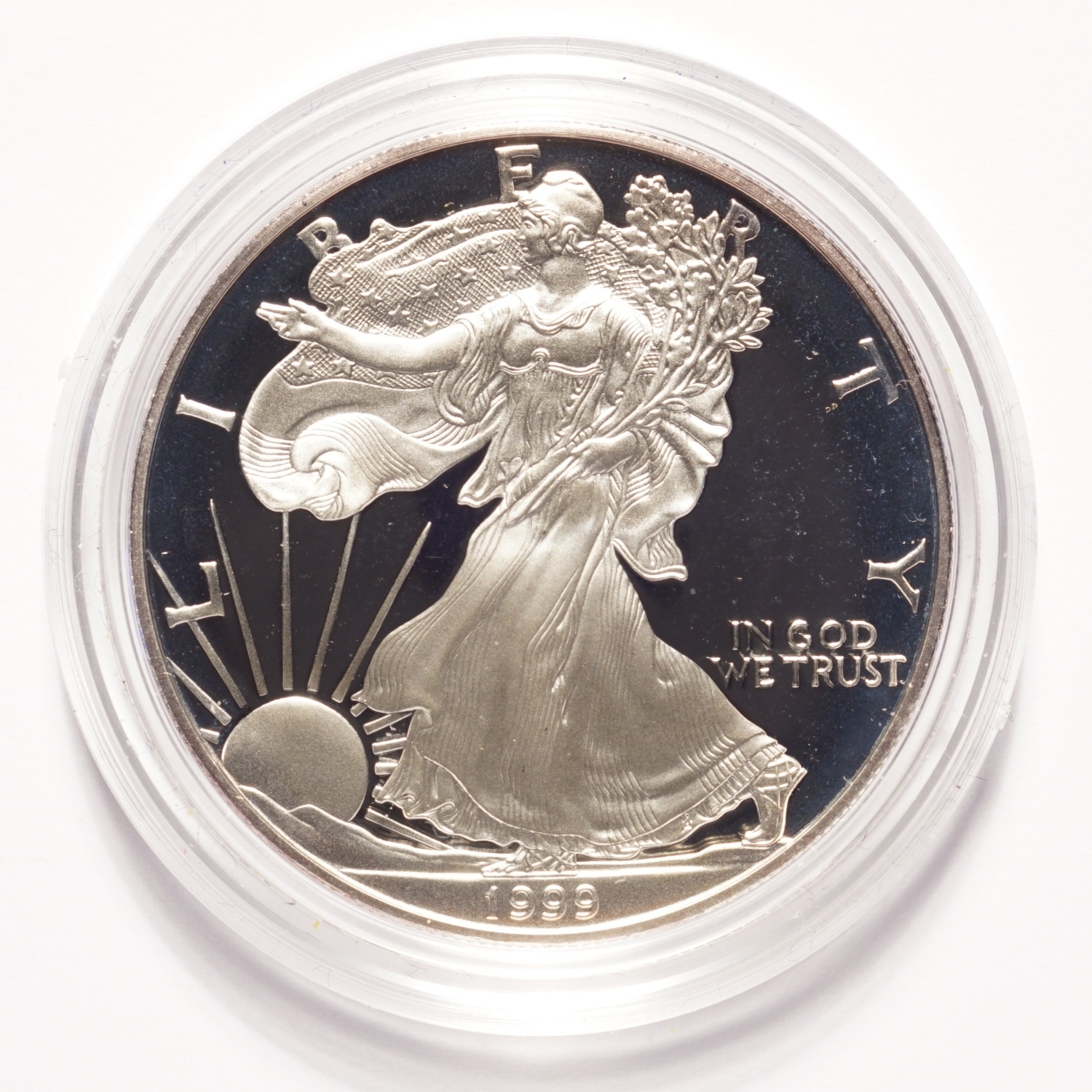 1999-P Silver American Eagle Dollar Proof - Image 2