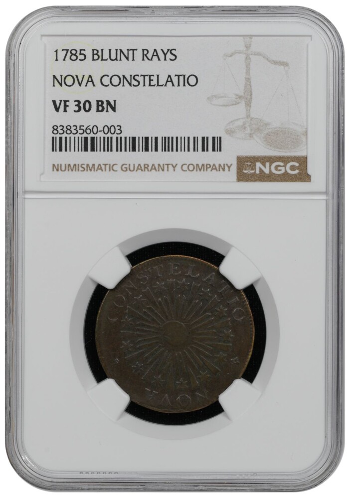 1785 Blunt Rays Nova Constellatio NGC VF30 BN
