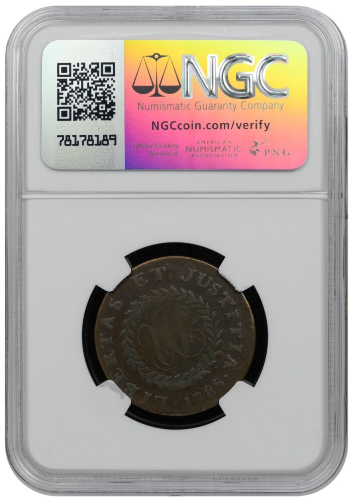 1785 Blunt Rays Nova Constellatio NGC VF30 BN - Image 2