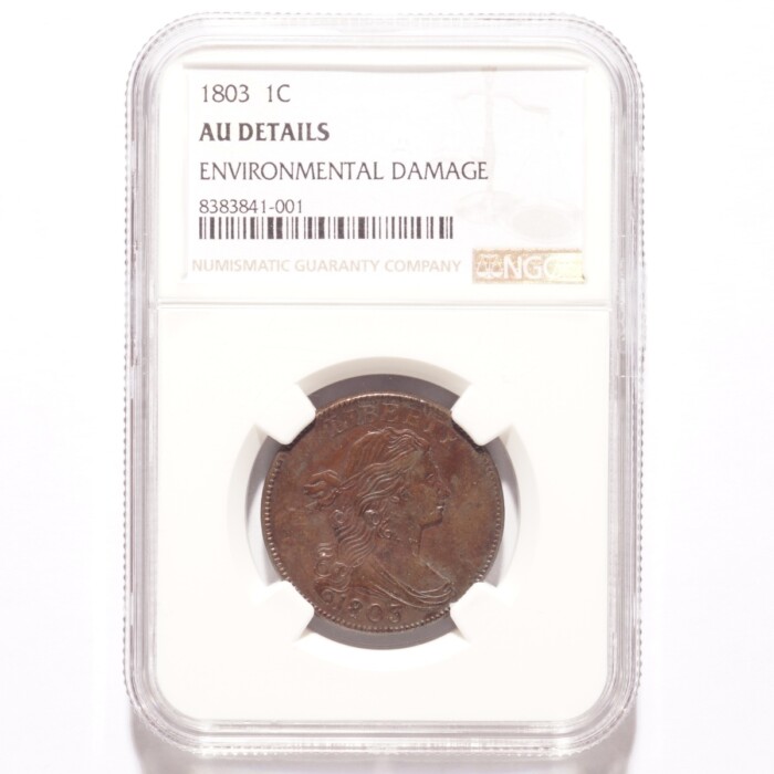 1803 Large Cent Draped Bust NGC AU