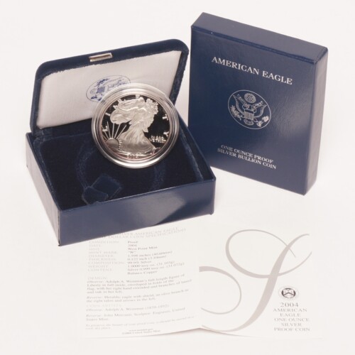 2004-W Silver American Eagle Dollar Proof