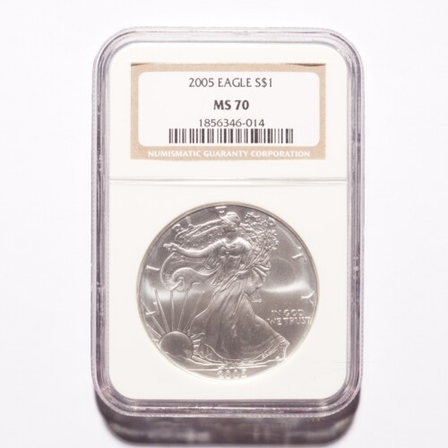 2005 Silver American Eagle Dollar NGC MS70