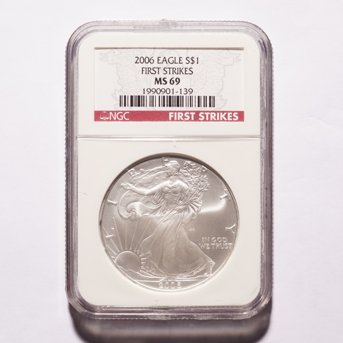 2006 Silver American Eagle Dollar NGC MS69 First Strikes