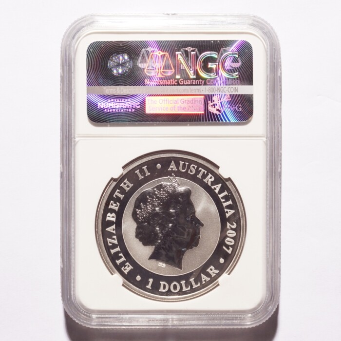 2007P Australia $1 Silver Koala NGC Gem Uncirculated - Image 2