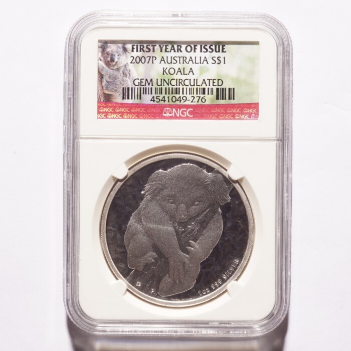 2007P Australia $1 Silver Koala NGC Gem Uncirculated