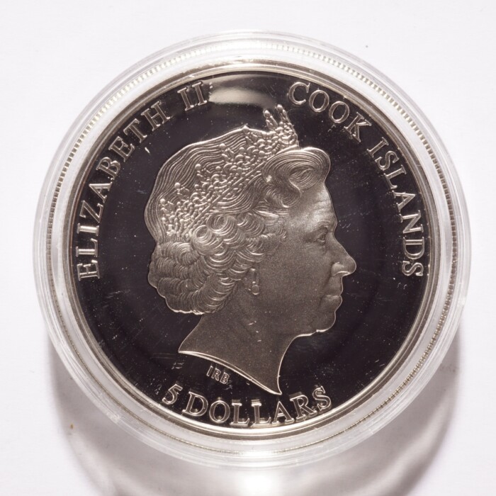 2011 Cook Islands Silver $5 King Cobra Proof - Image 2