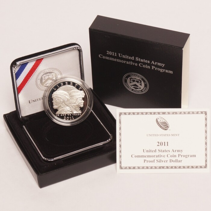2011 United States Army Commemorative Proof Silver Dollar