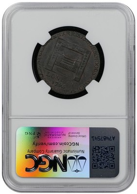1795 R.E. Lg Buttons 1/2P Washington - Grate NGC MS62 BN - Image 4