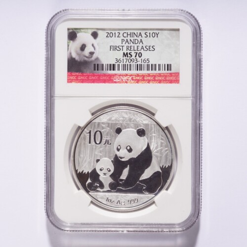 2012 China 10 Yuan Panda Silver NGC MS70 First Releases