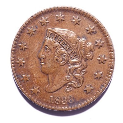 1833 Large Cent Coronet Head - Image 7