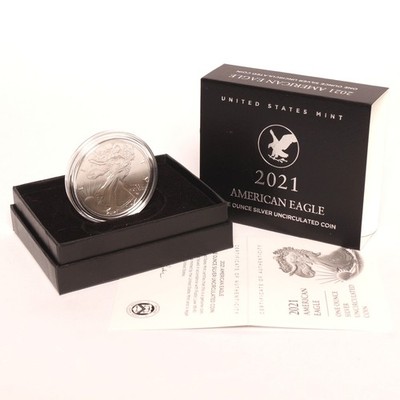 2021-W Silver American Eagle Dollar Uncirculated - Image 4