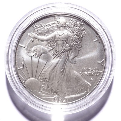 2021-W Silver American Eagle Dollar Uncirculated - Image 5
