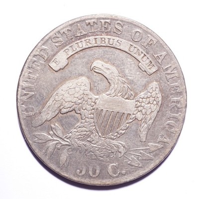 1831 Capped Bust Lettered Edge Silver Half Dollar - Image 4