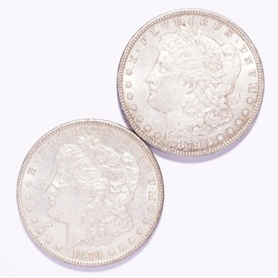 1879-S Morgan Silver Dollar 2-Coin Lot - Image 3