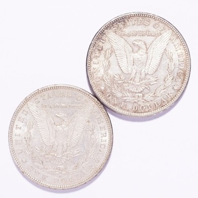 1879-S Morgan Silver Dollar 2-Coin Lot - Image 4