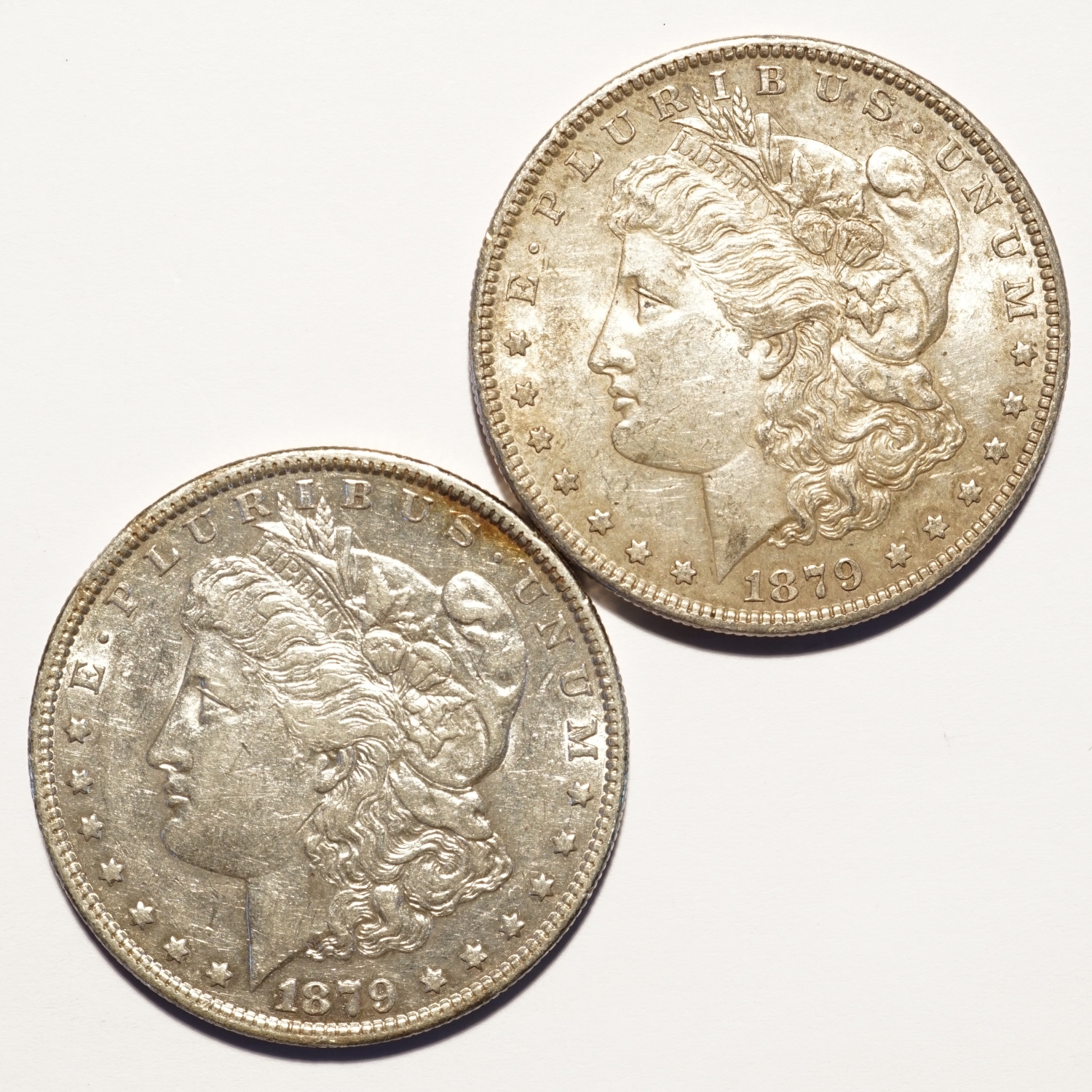 1879-O Morgan Silver Dollar AU 2-Coin Lot