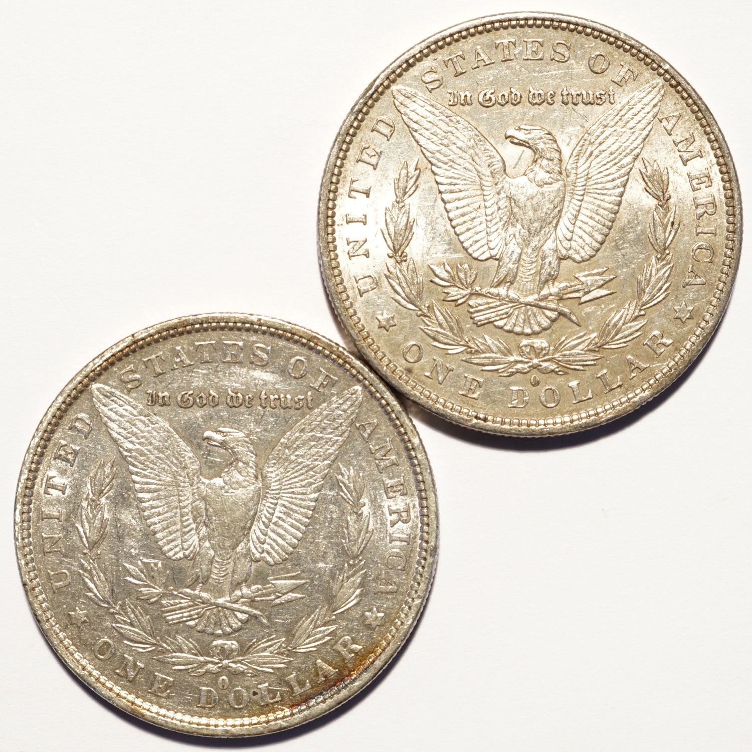 1879-O Morgan Silver Dollar AU 2-Coin Lot - Image 2